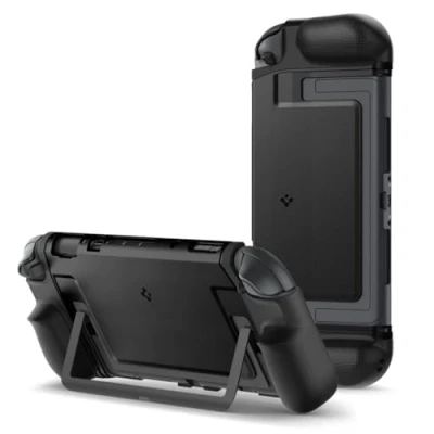 Imagen de Spigen Funda Dual Grip Compatible con Nintendo Switch 2 2025 Negro