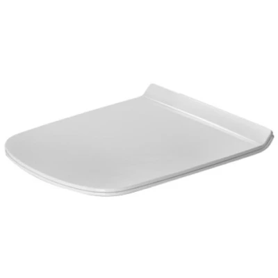 Imagen de Duravit 63790000 00 wc asiento durastyle con bisagras de cierre suave acero inoxidable, blanco