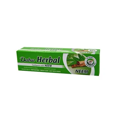 Imagen de 2x Dabur Herbal Toothpaste with Neem 155g producto de belleza ayurvédico pasta dientes