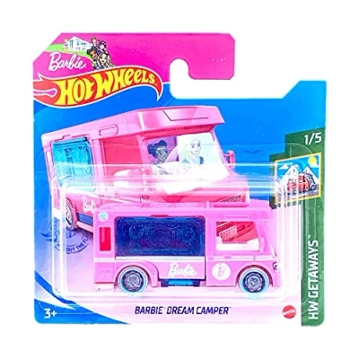 Imagen de Hot Wheels Barbie Dream Camper HW Getaways 1/5 2021 (21/250) Short Card