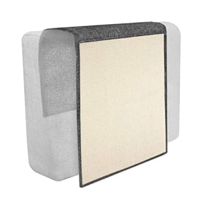 Imagen de Navaris Rascador para Gatos Protector contra arañazos de Gato y Perro Afilador uñas sisal Mascotas 130 x 45CM en Gris