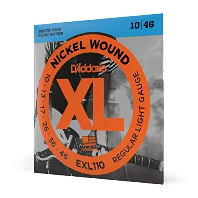 Imagen de D&#039;Addario cuerdas guitarra Electrica de EXL110, con entorchado en níquel para eléctrica, regular blandas, 10 46