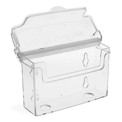 Imagen de Taymar Portatarjetas con tapa, horizontal, transparente