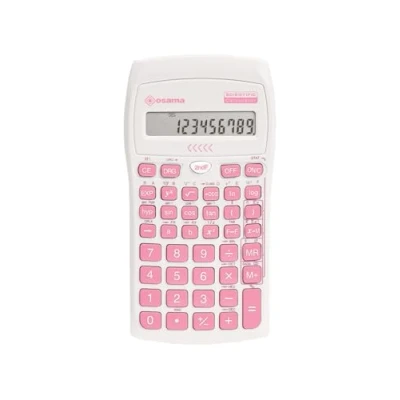 Imagen de OSAMA Calculadora científica de 56 Funciones, 10 dígitos Mantissa y 2 exponente, Cosas para la Escuela con Funda Deslizante válida exámenes Estado Material Escolar Back to School,
