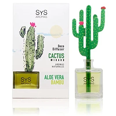 Imagen de Ambientador Difusor Cactus Aloe Vera Bambú 90ml SYS Aromas