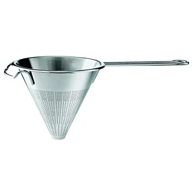 Imagen de RÖSLE Colador puntiagudo para colar salsas y sopas, acero inoxidable 18/10, 18 cm de diámetro, apto el lavavajillas