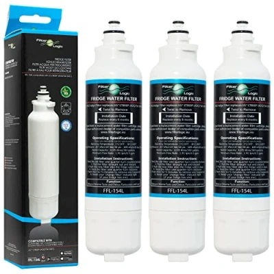 Imagen de Filterlogic FFL 154L 3x filtro de agua compatible con LG LT800P ADQ73613401 S ADQ73613408 Cartucho repuesto del frigorífico