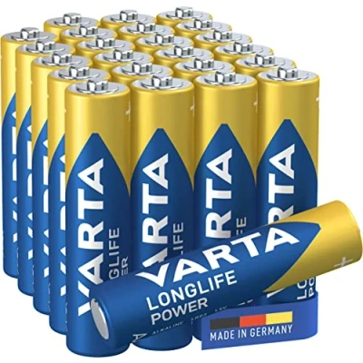 Imagen de Varta Batería Alcalina, Micro, Aaa, Lr03, 1.5V De Alta Energía, Menor La Caja (24 Pack)