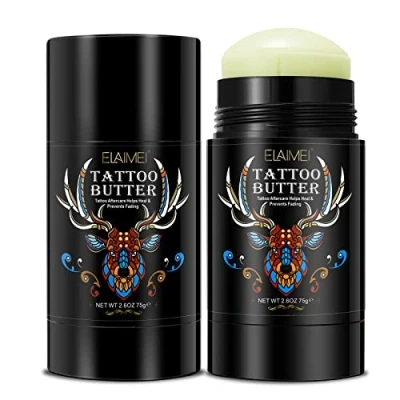Imagen de Tattoo Balm 75g Crema para el cuidado diario de los tatuajes Cuidados postoperatorios Facilita la cicatrización Protege e hidrata piel Todos tipos