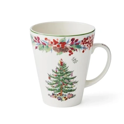 Imagen de Spode Taza individual con diseño de árbol Navidad anual 2023