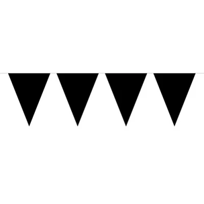 Imagen de Creative Guirnalda para fiestas de 10 m y 15 banderas, color negro (622612)