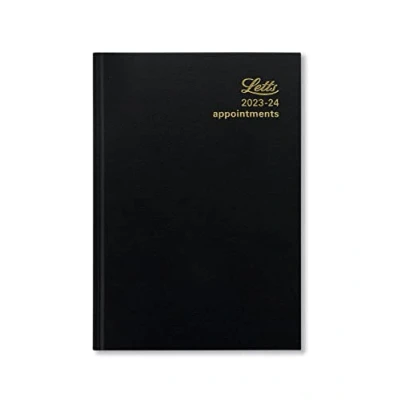 Imagen de Letts agenda escolar estándar A4 2023/2024, día por página, con de citas, color negro