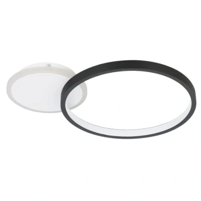 Imagen de EGLO Lámpara LED de techo Gafares, aluminio negro 41 cm control remoto CCT