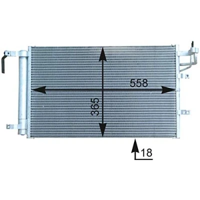 Imagen de MAHLE ORIGINAL AC 431 000P Condensador con secador 558