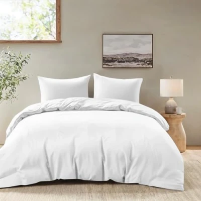 Imagen de Funda Nordica Cama 200x200 cm con 2 Almohada 65x65 Blanco nordicas Adulto de 100% Microfibra. Certificada sin Productos Químicos (Oeko Tex)