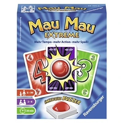 Imagen de Ravensburger MAU Extreme Juegos de Cartas, Color Blanco, Medium (267019)