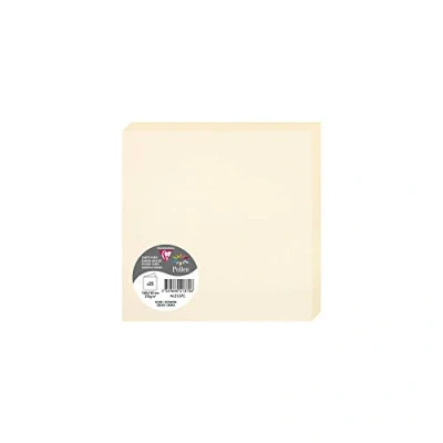 Imagen de Clairefontaine 2126 C Pollen Pack de 25 Sobres dípticas 16 x cm), color marfil 0.10