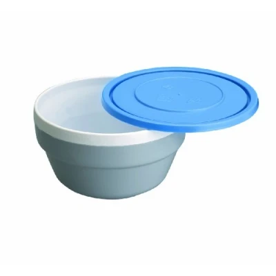 Imagen de Lacor 66948 Bol Doble Pared Con Tapa 12.5x7 450 ml Policarbonato