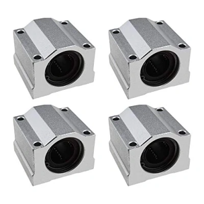 Imagen de 4 unids SCS20UU rodamientos de bolas movimiento lineal deslizantes bloque carro buje deslizante 20mm agujero 50mm longitud para CNC 3D impresora Accesorios