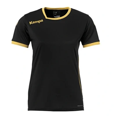 Imagen de Kempa Curve MC Camiseta de Juego, Mujer, Negro/Dorado, XXL