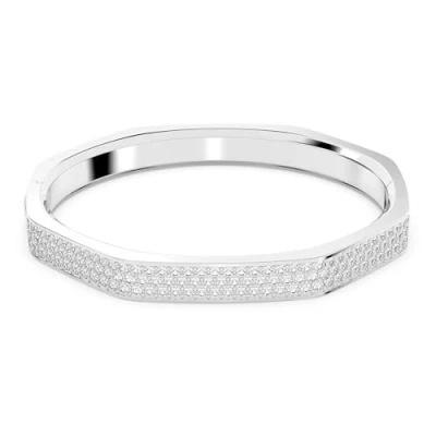 Imagen de Swarovski Pulsera Dextera, Forma Octogonal, Metal Rodiado, con Cristales, talla M, de la Colección Dextera