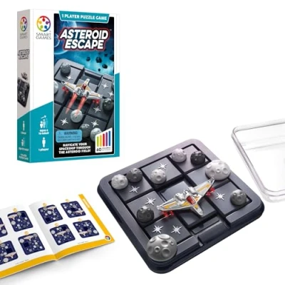 Imagen de Smart Games Asteroid Escape, Puzzle Game with 60 Challenges, 8+ Years, 24x17x4.5 cm (LxWxH)