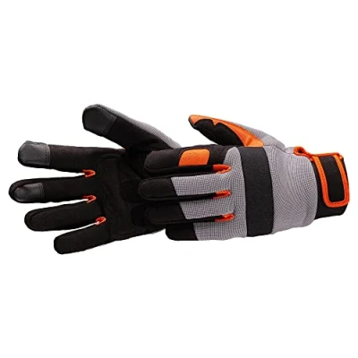Imagen de HARDY WORKING TOOLS guantes trabajo, jardineria, cuero talla 10 (XL), de protección, montaje, Multifunción Serie 55, A1511 550011