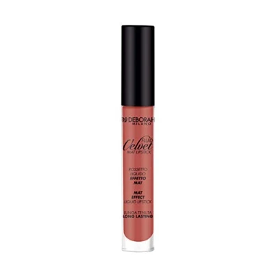 Imagen de Deborah Milano Fluid Velvet Mat Lipstick, N.22 Terracota, Labial Líquido Efecto Mate de Larga Tenencia, Da Labios Suaves e Hidratados, 4.5 gr