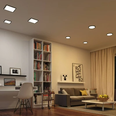 Imagen de Paulmann Areo ZigBee CCT angular negro 17,5x17,5cm