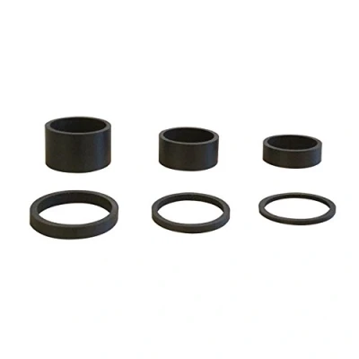 Imagen de 6pcs Luz Peso Carbono UD Mate Negro 5uni 1 1/8 &quot; 2 mm, 3 5 10 15 20 mm