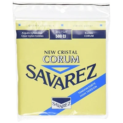 Imagen de Savarez Cuerdas para Guitarra Clásica New Cristal Corum Juego 500CJ Tensión Alta, Azul