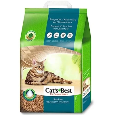 Imagen de Cat&#039;s Best Sensitive Lecho Higiénico, para Gatos Sensibles, 7,2 kg