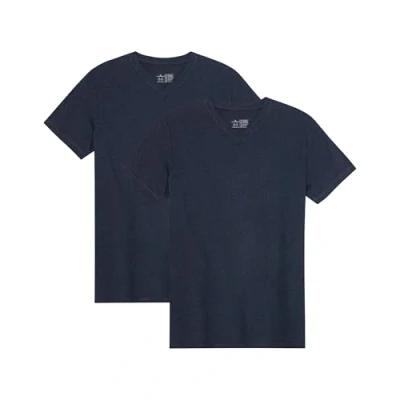 Imagen de Danish Endurance Vneck 2PACK Camiseta básica, Hombre, Talla: Large, Dark navy