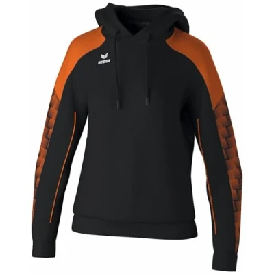 Imagen de Erima Sudadera con Capucha EVO Star (1072432) Mujer, Negro/Naranja, 42