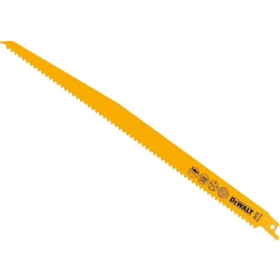 Imagen de DeWalt DT2350 QZ Hoja de sierra sable bi metal, longitud 305 mm, paso diente 3.6 5.1 para cortes rápidos en madera con clavos y plásticos duros