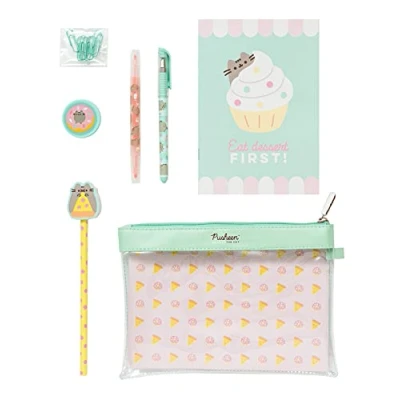 Imagen de Grupo Erik Super set de papelería Pusheen Foodie Collection Estuche escolar con material escolar/Pack Kit