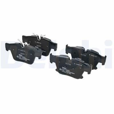 Imagen de DELPHI LP3924 Juego de pastillas freno preparado para indicador desgaste Chapa antichirridos con accesorios BMW: 7 (G70) i7 M70 xDrive