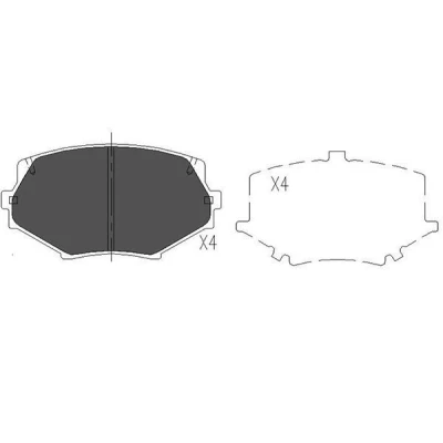 Imagen de KAVO PARTS KBP 4527 Juego de pastillas freno con avisador acústico desgaste MAZDA: MX 5 2, I, 3