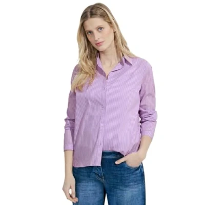 Imagen de CECIL Tos Stripe Blouse, Sporty Lilac, XS para Mujer