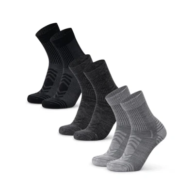 Imagen de Danish Endurance 3 PACK Calcetines de deporte, Talla: 39 42, Multicolor light grey dark black