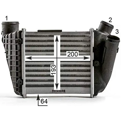 Imagen de MAHLE ORIGINAL CI 429 000P Intercooler AUDI: A4 B6 Berlina, Avant, B7 Avant