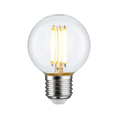 Imagen de Paulmann 28987 LED de filamentos 230V globo G60 E27 7W 806lm 60mm cristal claro 2700K blanco cálido, fuente luz