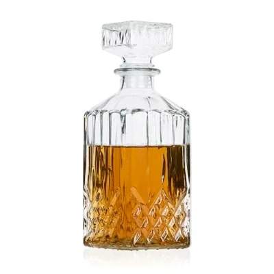 Imagen de alpina Classic decantador de vidrio para whisky, coñac, licor whisky botella aprox. 800 ml