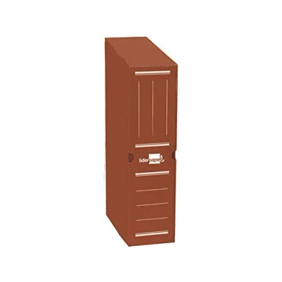 Imagen de Caja archivo definitivo plastico liderpapel marron 387x275x105 mm
