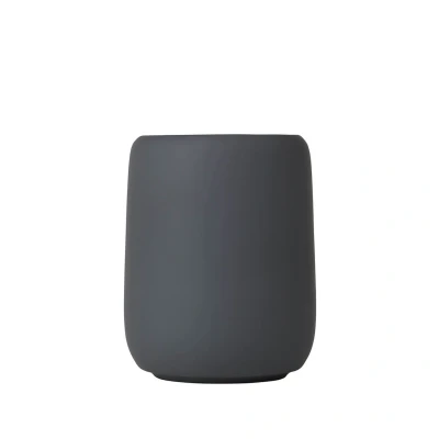Imagen de blomus Sono Vaso para cepillos de Dientes cerámica, imán, Soporte Cepillo y Pasta Dientes, Tacto Suave, Accesorio baño Exclusivo (A/A/P): 11 x 8,5 cm, 69041