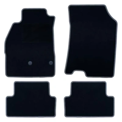 Imagen de OCC DESIGN Alfombrillas Coche, Alfombras a Medida, Compatibles con Renault Megane III (2009 2016), Alta Calidad, Velour/Polipropileno, Anclaje Original, Reverso Antideslizante, Talonera, 4 Piezas
