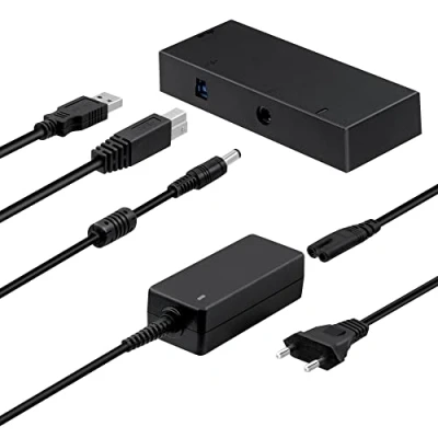 Imagen de Mcbazel Adaptador Xbox Kinect para convertidor de Sensor 2.0 con Fuente alimentación Compatible One Slim/Xbox X/Win11/ 8/8.1/10 Enchufe Europeo