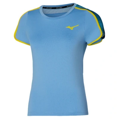 Imagen de Mizuno Frontier TEE Camiseta estampada, Mujer, Talla: Small, Bel air blue