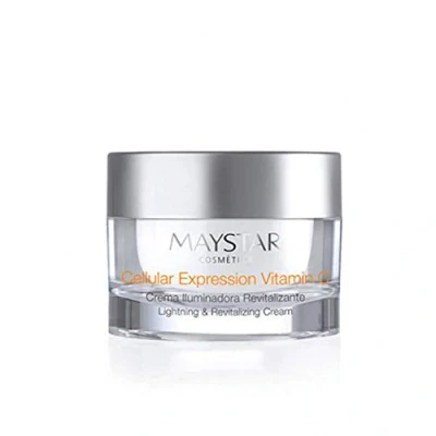 Imagen de Maystar Skincare Crema Facial Iluminadora y Revitalizante con Vitamina C Antiedad, Gama Celullar Expression, 50 ml