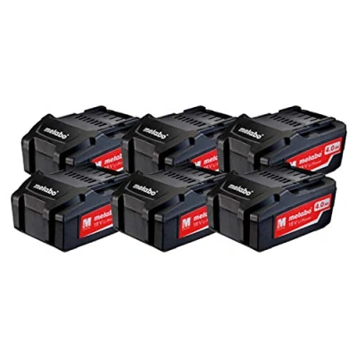 Imagen de Set de 6 baterías Li Power 18 V, 4,0 Ah, marca Metabo (Referencia: MTB 625151000)